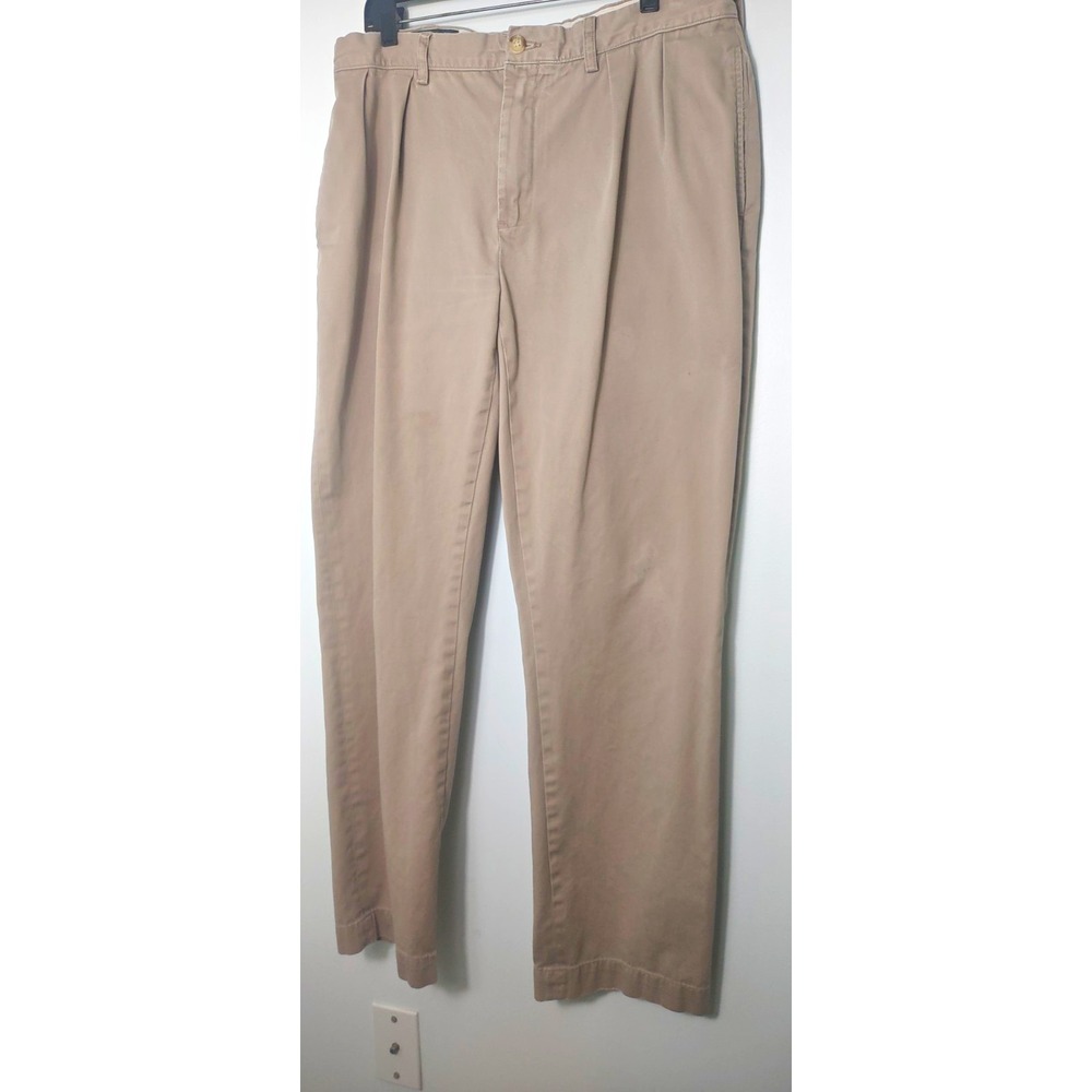 Polo Ralph Lauren Ethan Mens Beige Twill Chino Pants Classic Fit Straight 36X34